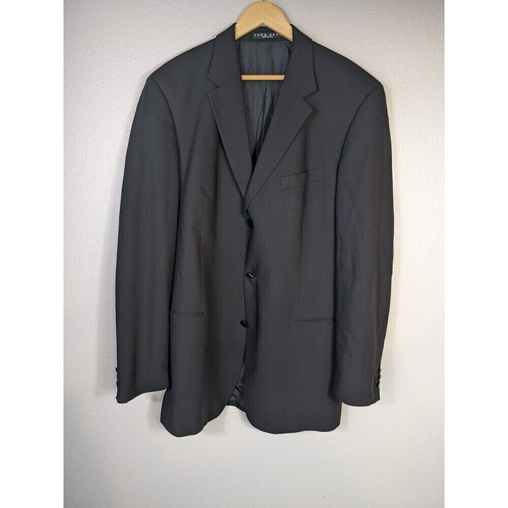 Hugo Boss Men‎ Einstein Sigma Virgin Wool Blazer Jacket 46 Long